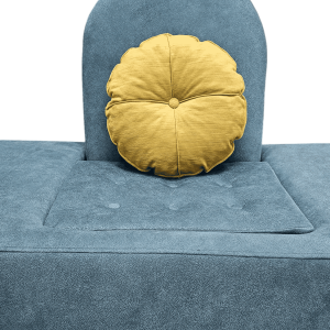 Throw Pillow cushion with decorative button