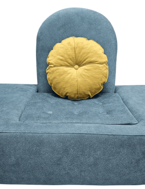 Throw Pillow cushion with decorative button